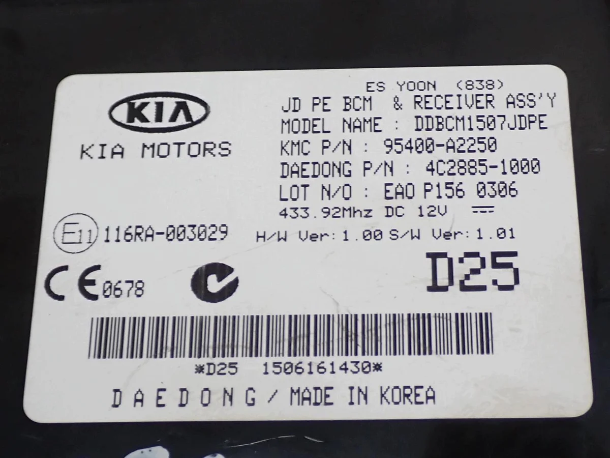 Modul Komfort Kia Ceed II 95400-A2250 image 4