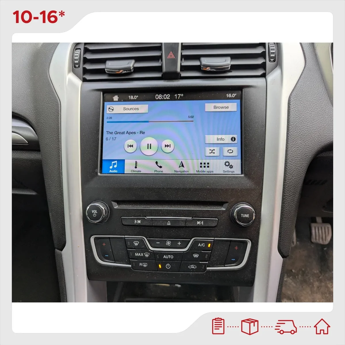 Rádio GPS Ford Mondeo MK5 CD391 Usado