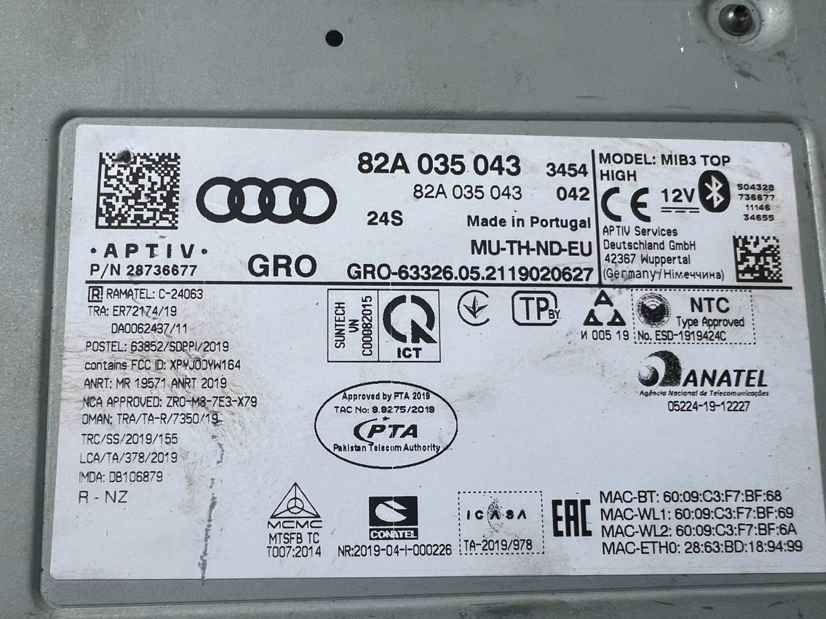 Multimedia Unit Audi Q3 F3 82A035043 image 3