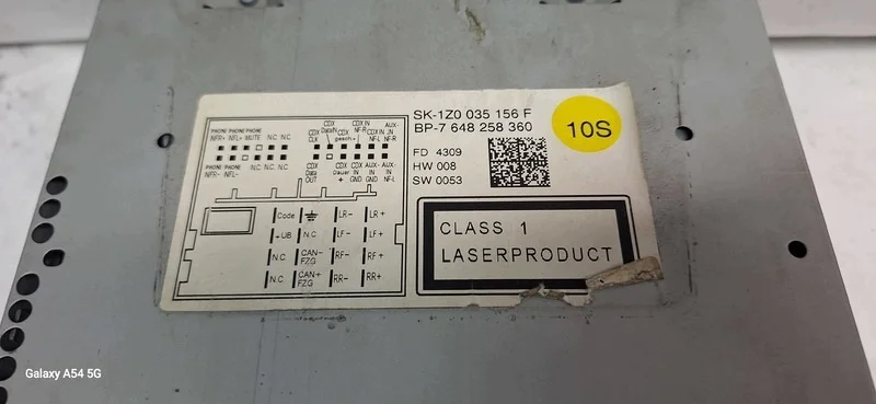 Radio Skoda Octavia II 1Z0035156F Gebruikt image 3