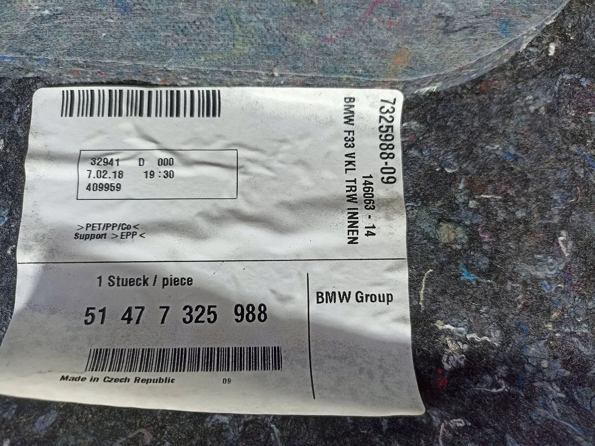 BMW Kofferraumverkleidung Wand gebraucht OE 7325988 image 5