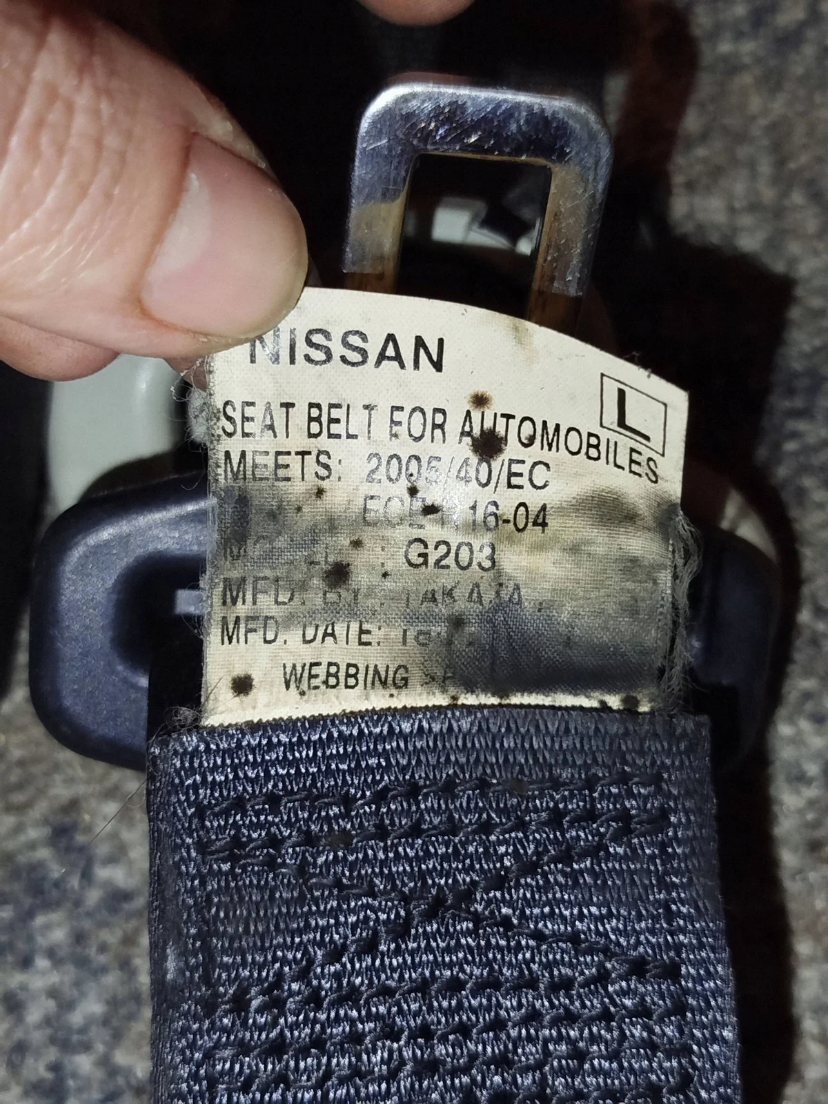 Bakre säkerhetsbälte Nissan Qashqai+2 image 6