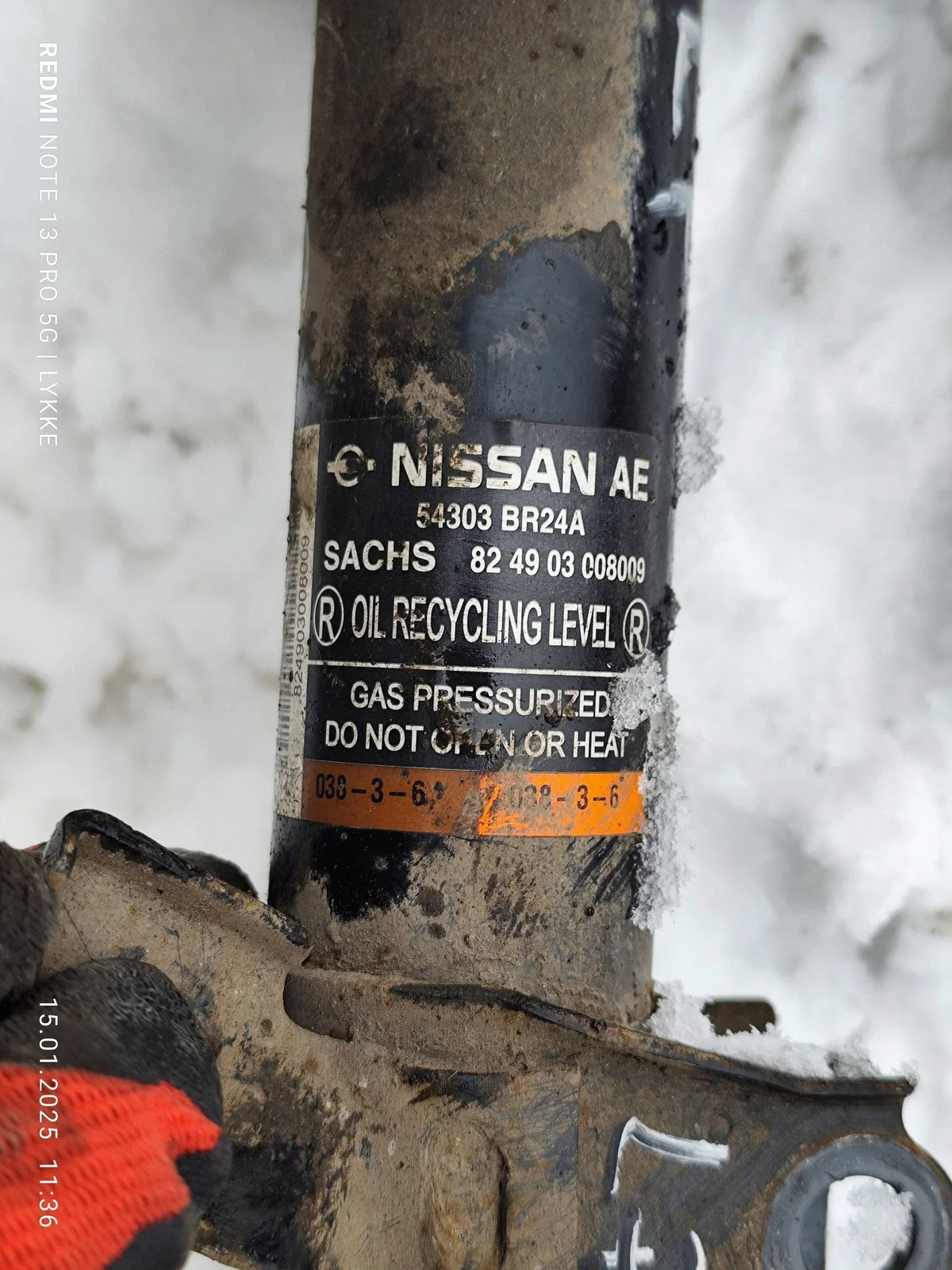 Ammortizzatore anteriore Nissan Qashqai+2 54303BR24A