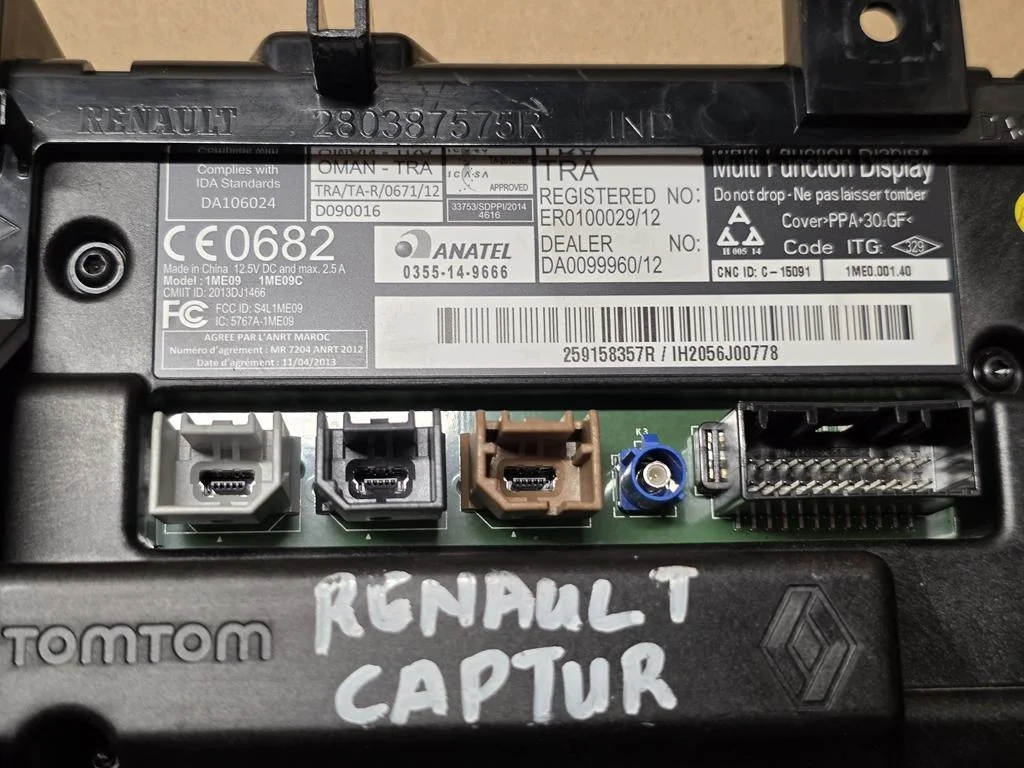Scherm Navigatie Renault Clio IV Captur 259158357R image 6