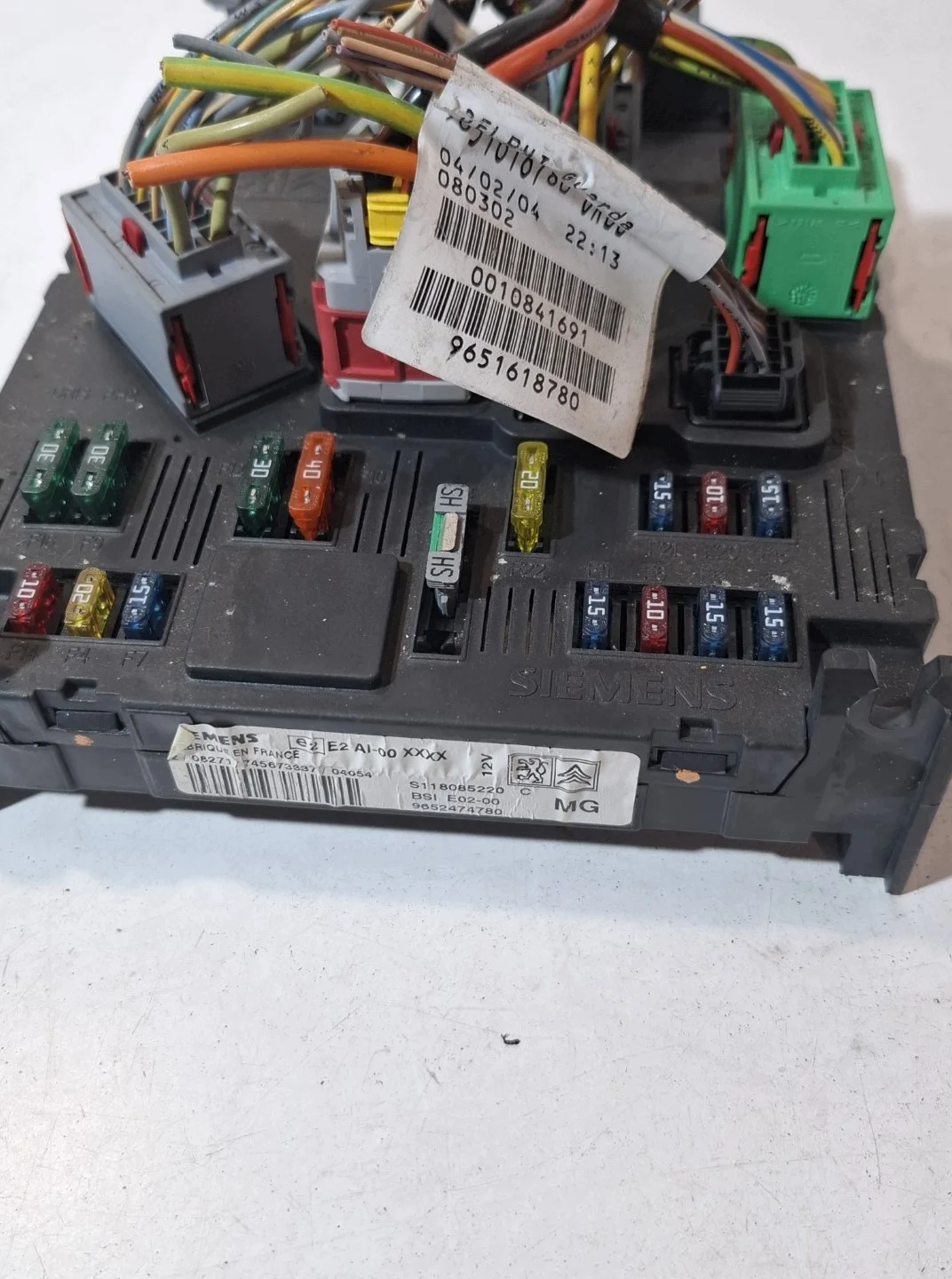 Module BSI Peugeot Citroen 9652474780 S118085220C image 3