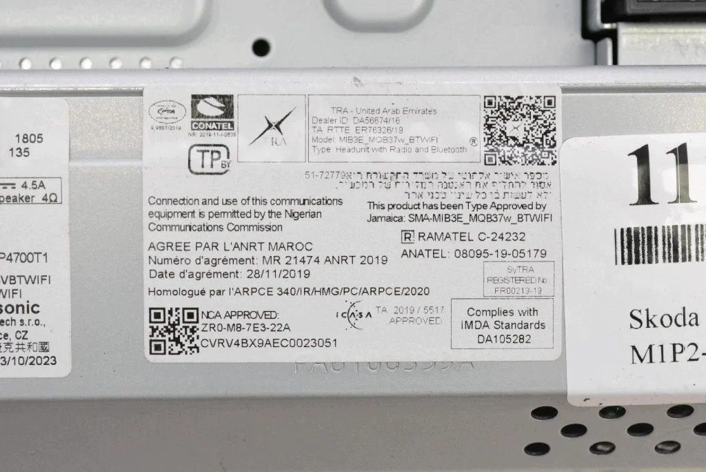 Radio Navi Bluetooth 5E3035869C Skoda Octavia IV image 10