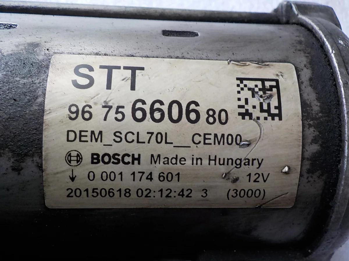Startmotor Peugeot 308 1.6 e-HDi 9675660680 image 4