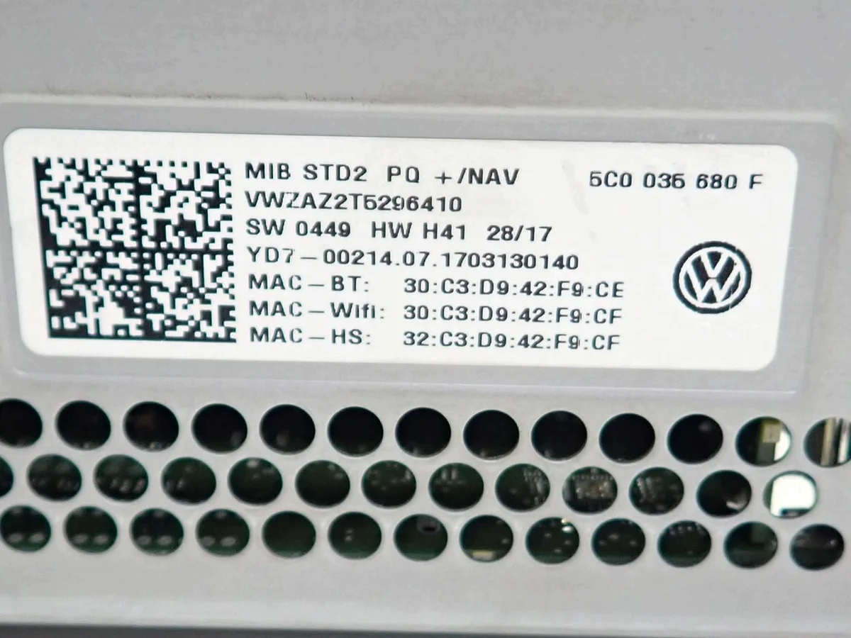 VW Sharan II 7N Radio CD DVD Navi Display image 7