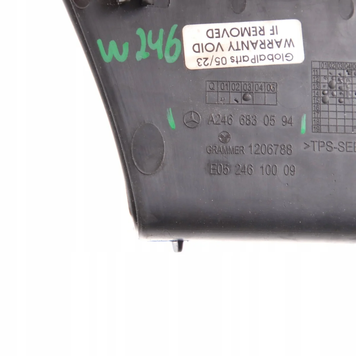 Mercedes W176 W246 Mittelkonsolenmatte Hinten image 9