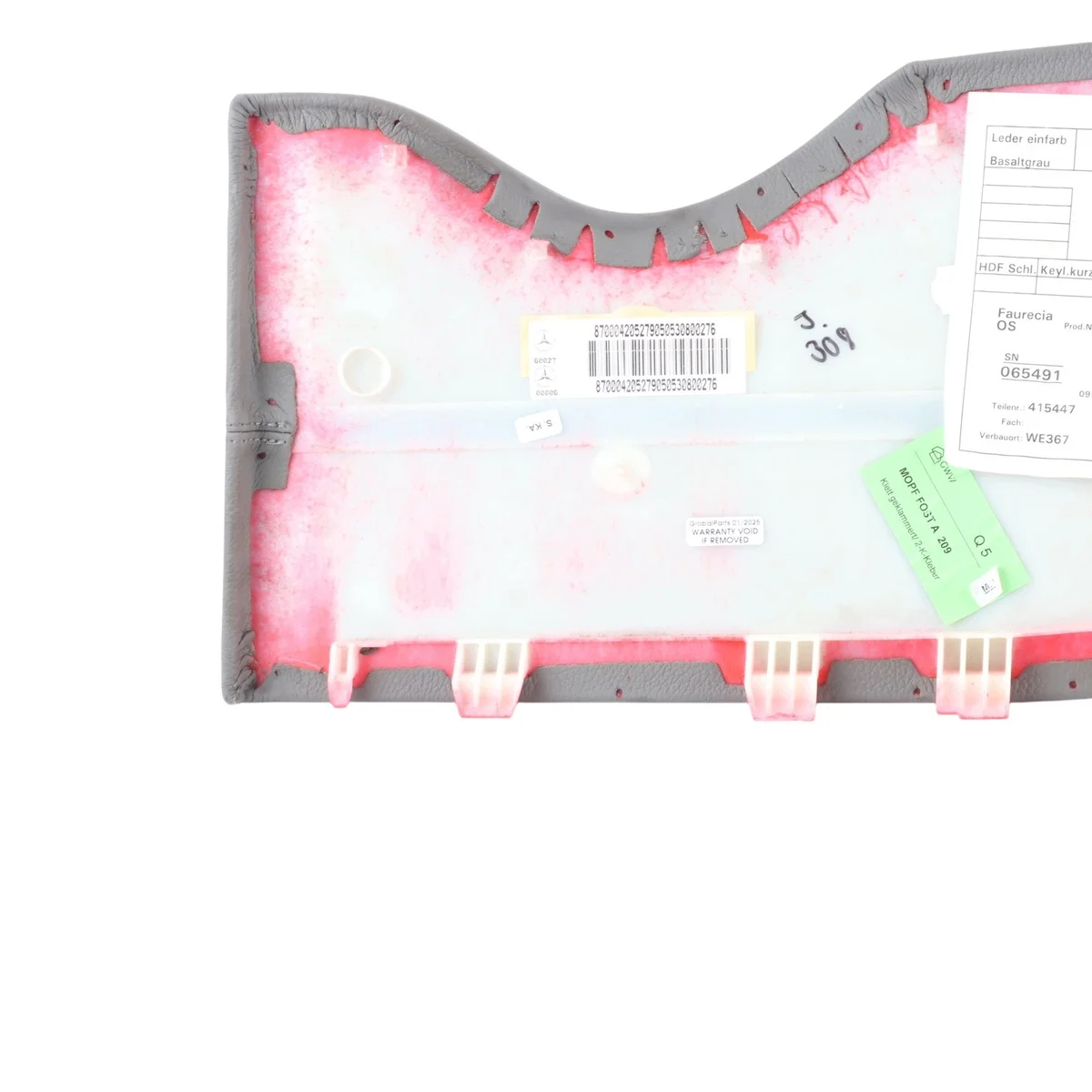 Mercedes A209 Bakpanel Vänster Läder image 9