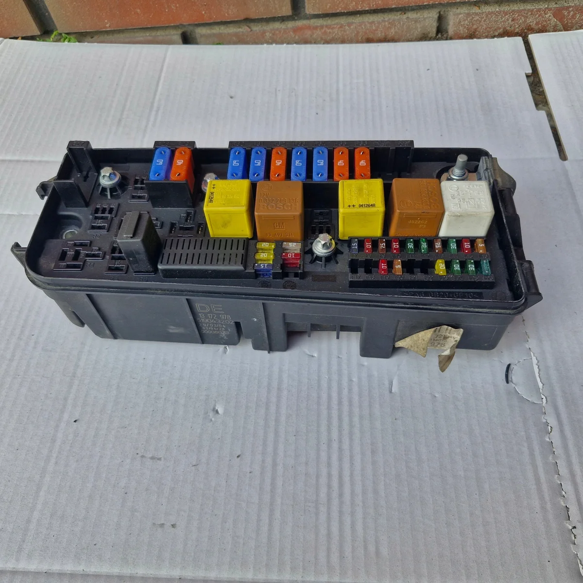 Caixa de fusíveis Opel Signum 13172978 DE