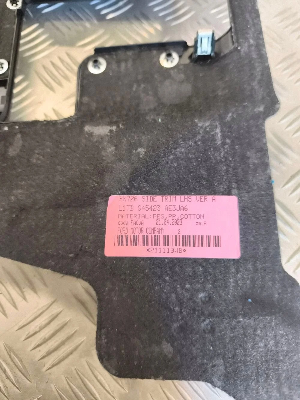 Forro Porta-Malas Ford Puma L1TBS45423AE3JA6 Usado image 5