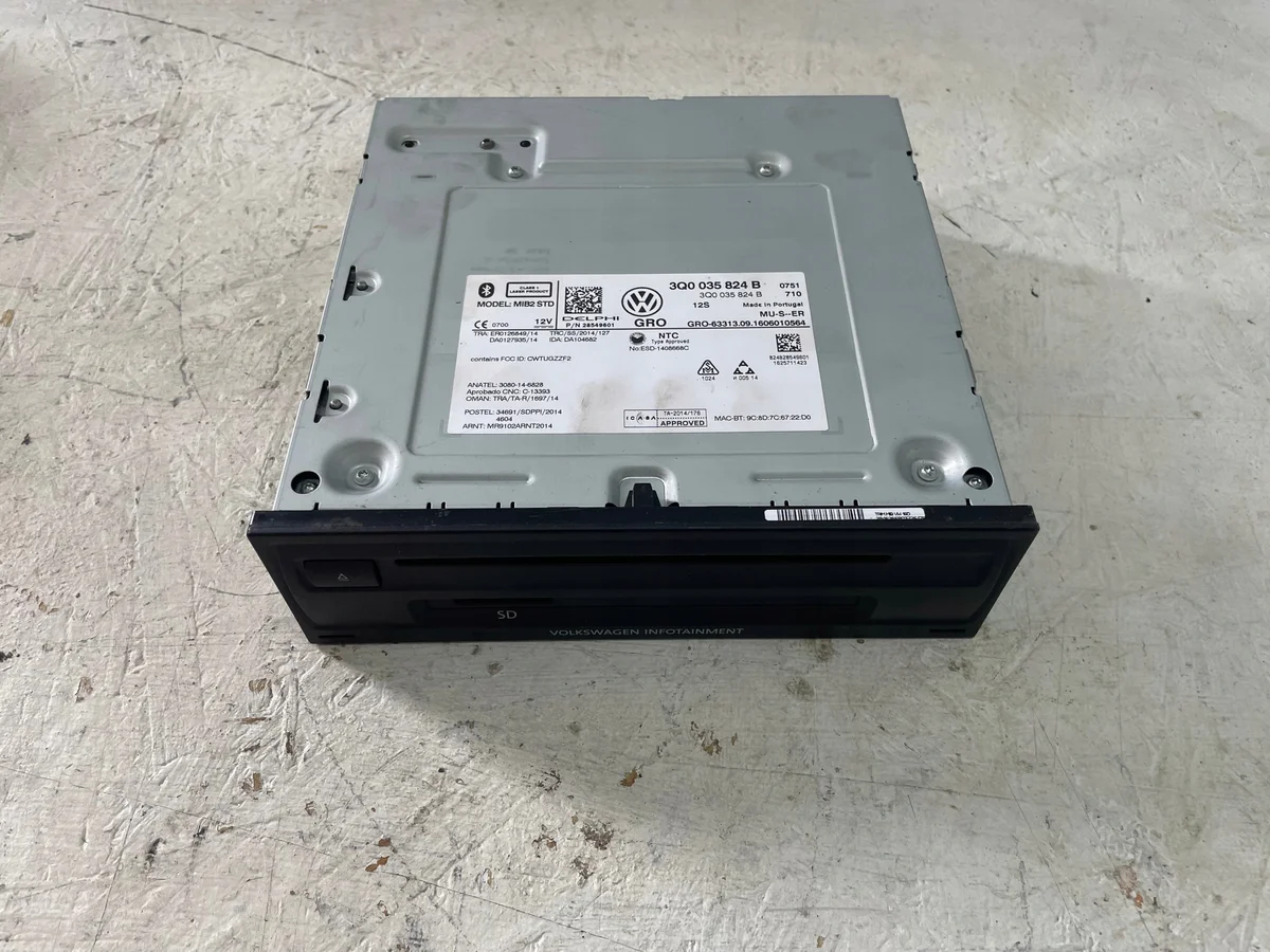 Navegação VW Passat B8 Leitor de Cartão 3Q0035824