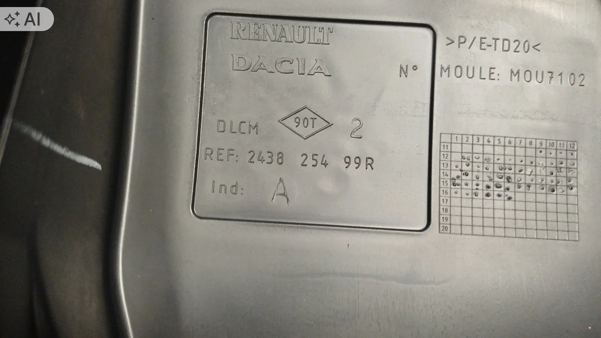 Dacia Dokker 1.2 TCe säkringslåda image 5