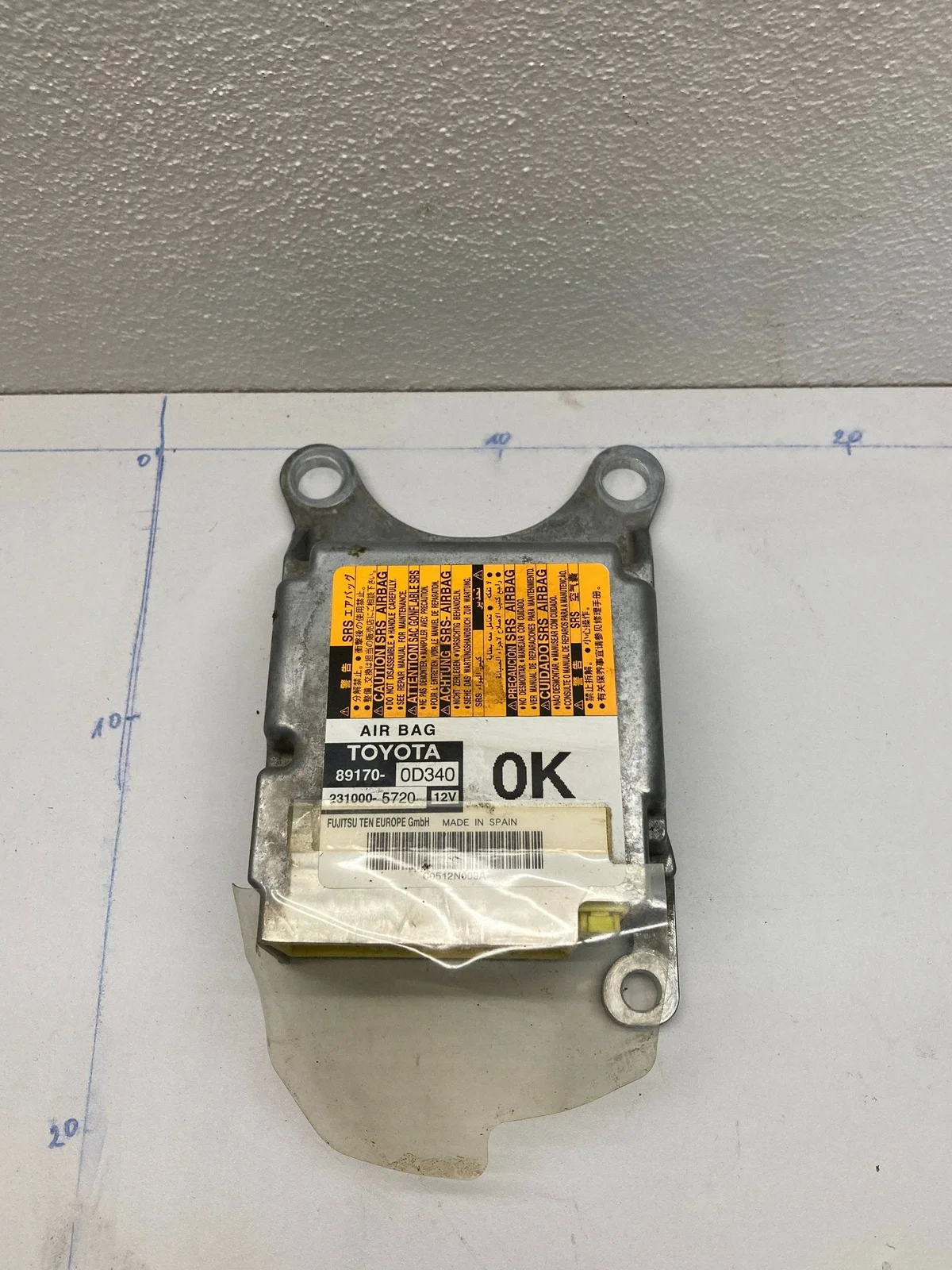Toyota Yaris 2012 - Contrôleur Airbag 891700D340