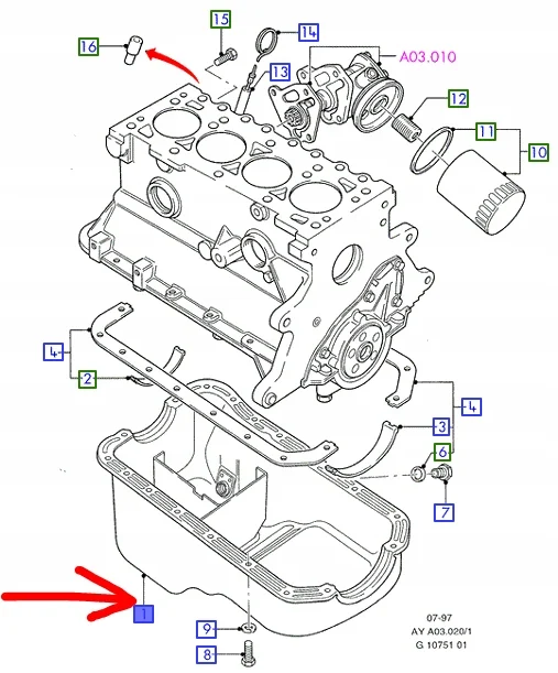 Oljepanna Ford OE 96BM6675DA - Begagnad image 4