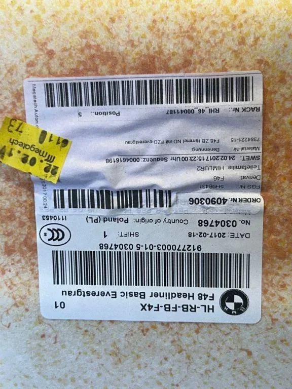 Forro de Teto BMW X1 2016 OEM 9127700 image 7