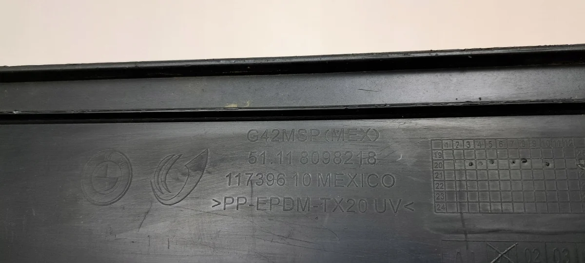 Support plaque immatriculation BMW 2 G42 8098218 image 5