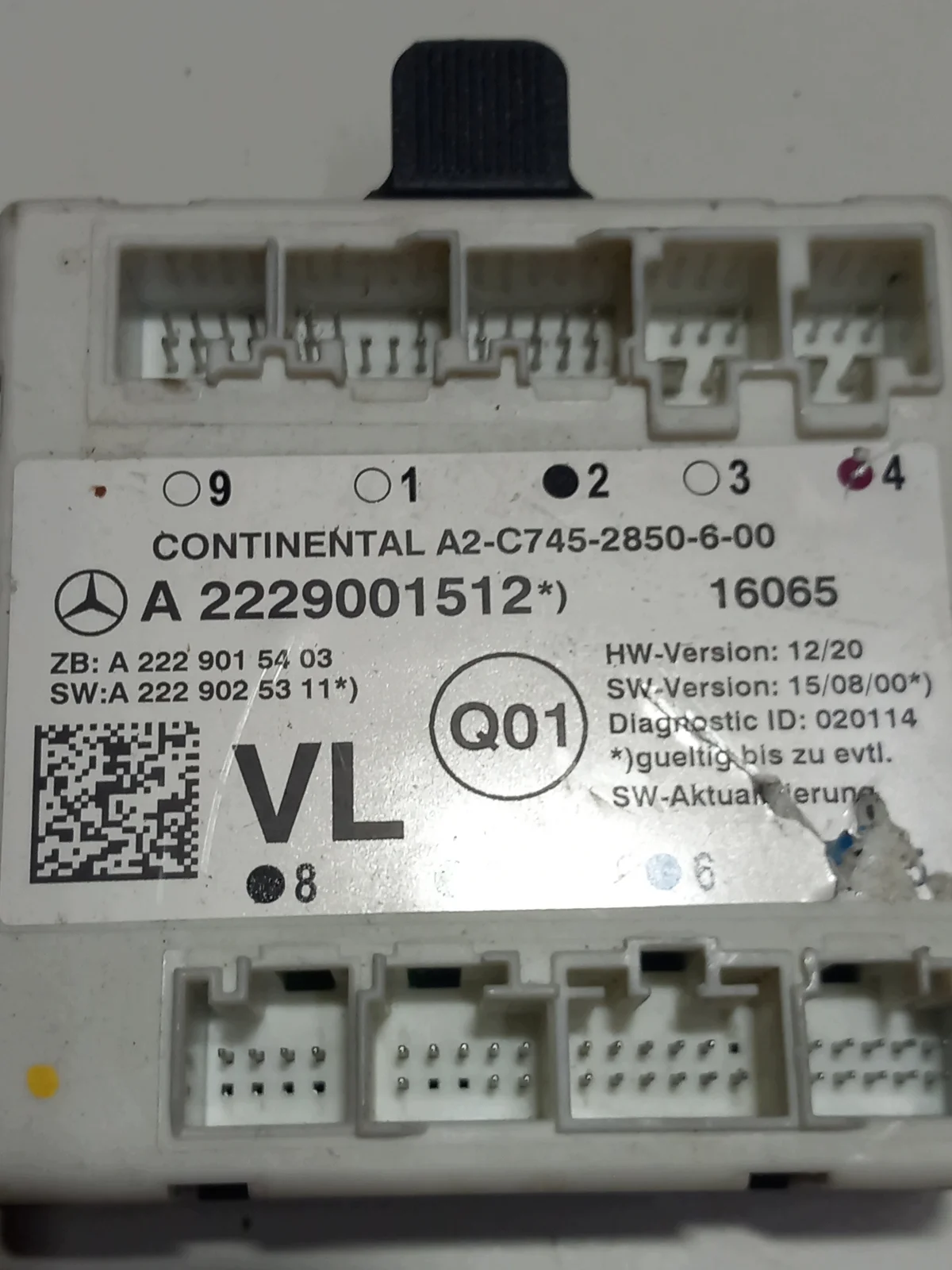 Steuermodul Tür A2229001512 Mercedes Gebraucht image 3