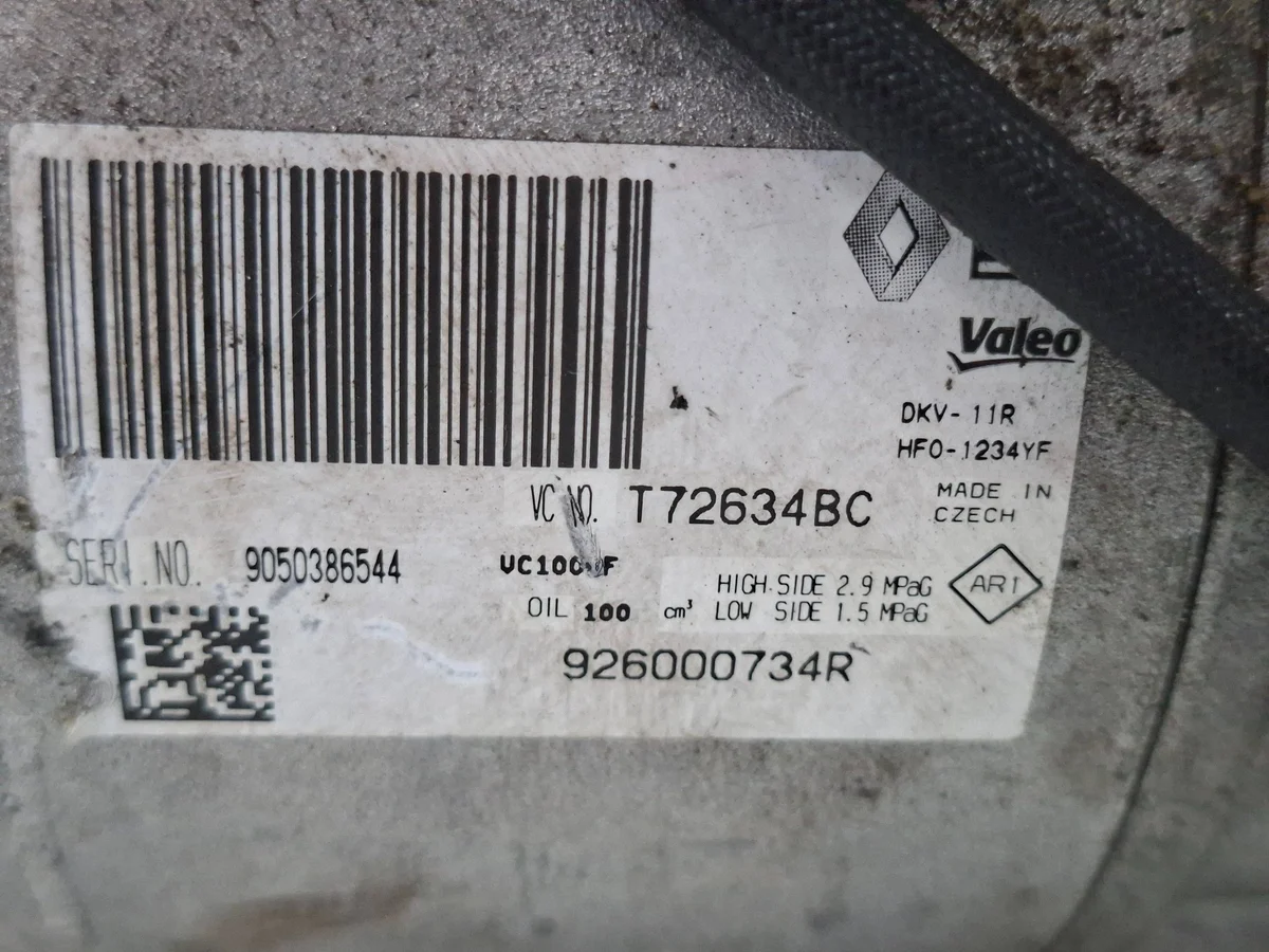 Compresseur clim Renault Captur 0.9 TCE S27646162 image 3