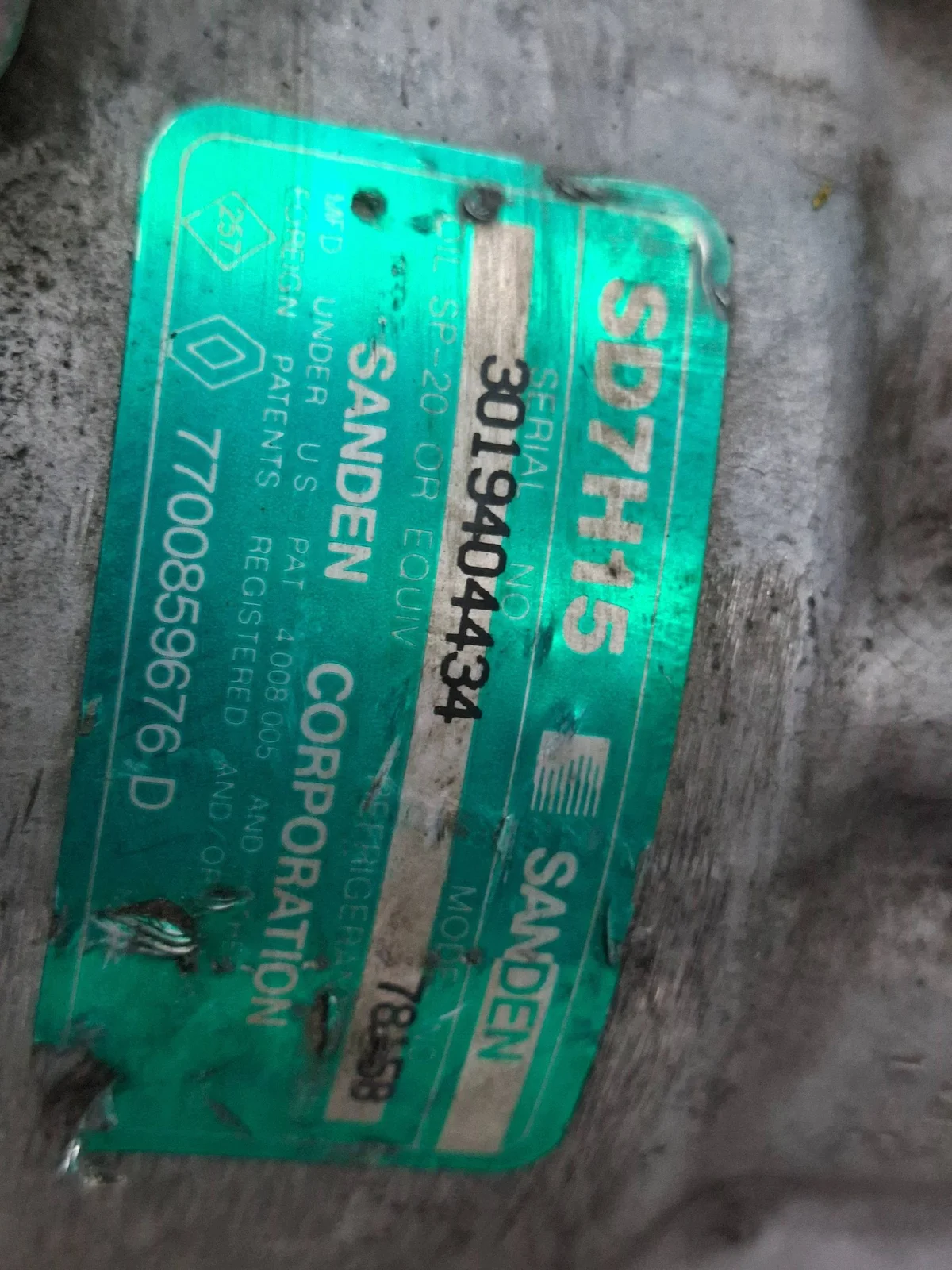 Airconditioning Compressor Renault Laguna I 1.8 16V image 5