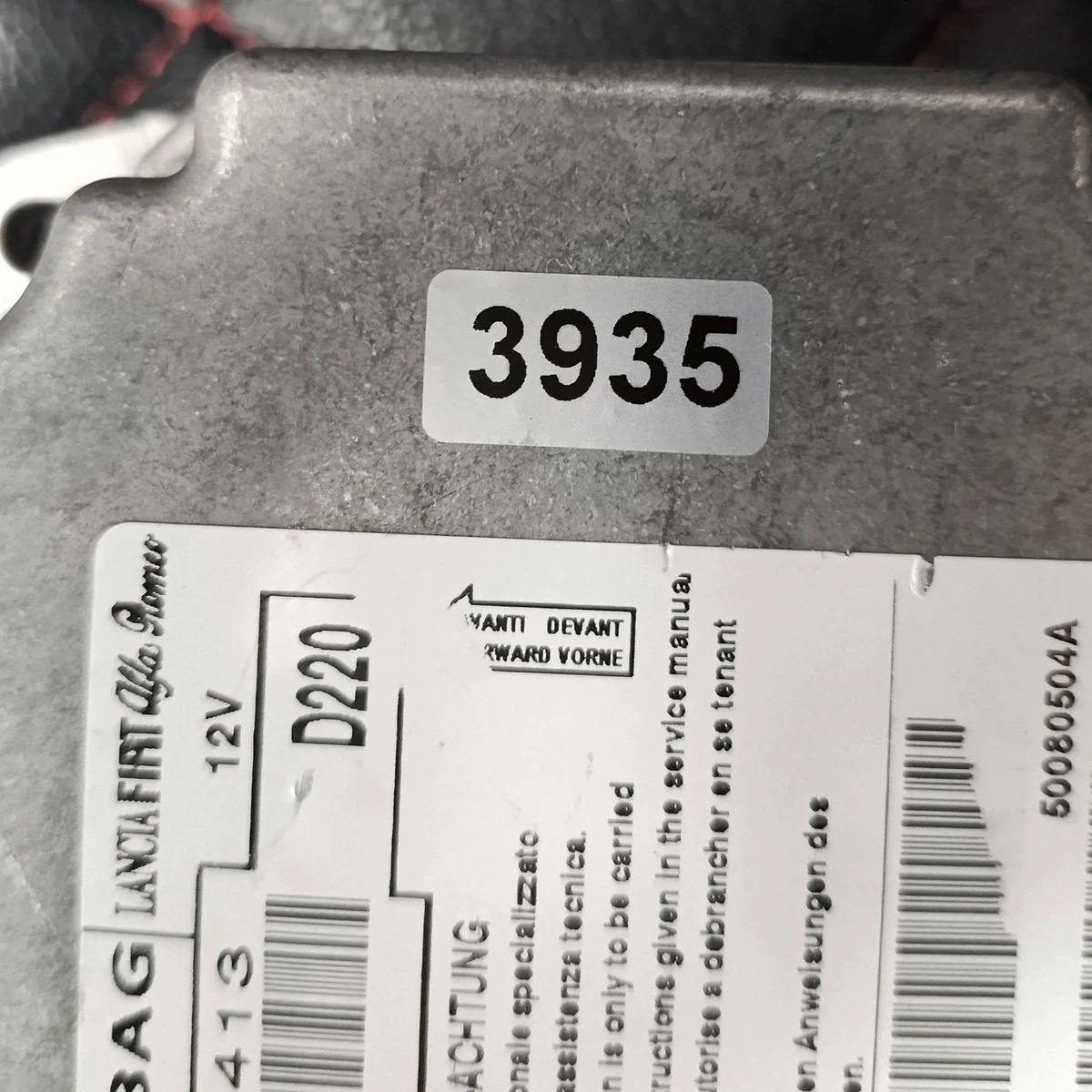 Alfa Romeo Mito Airbag Module 50508413 image 5