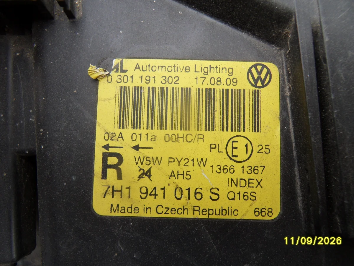 Faro Destro VW Transporter T5 7H1941016S image 7