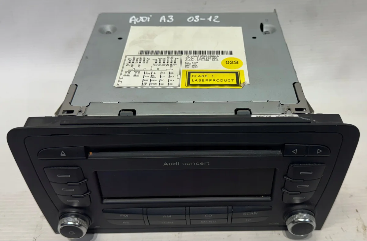 Rádio Audi Blaupunkt OE 8P0035186S Usado image 3