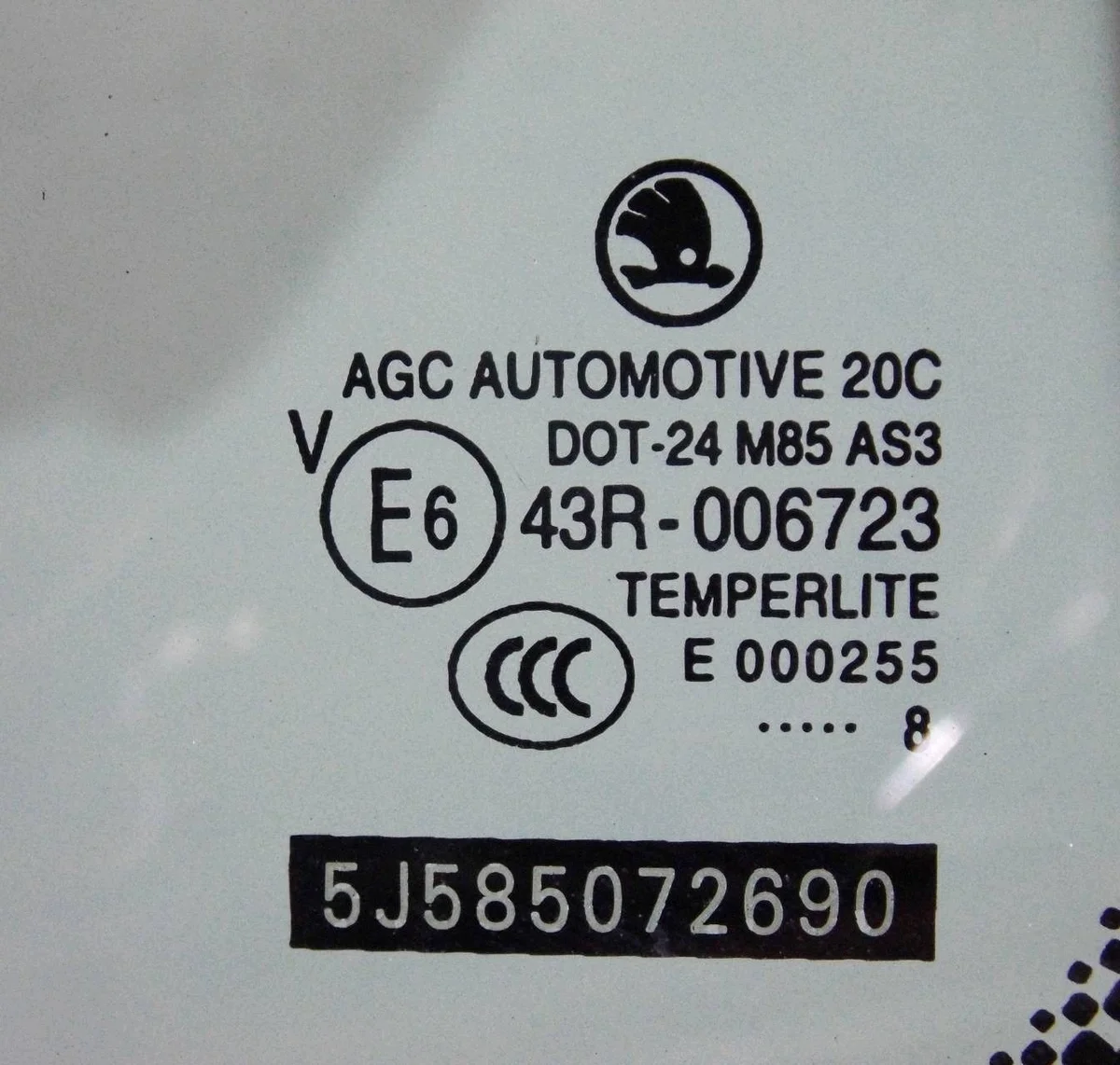 Cristal lateral derecho Skoda Roomster 2008 image 4