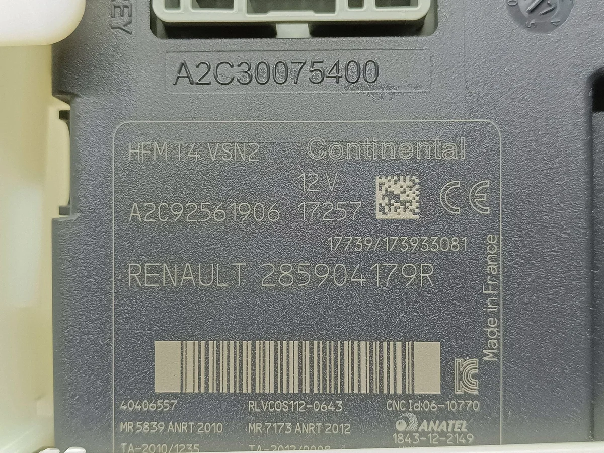 Lecteur carte Renault Captur A2C30075400 image 5