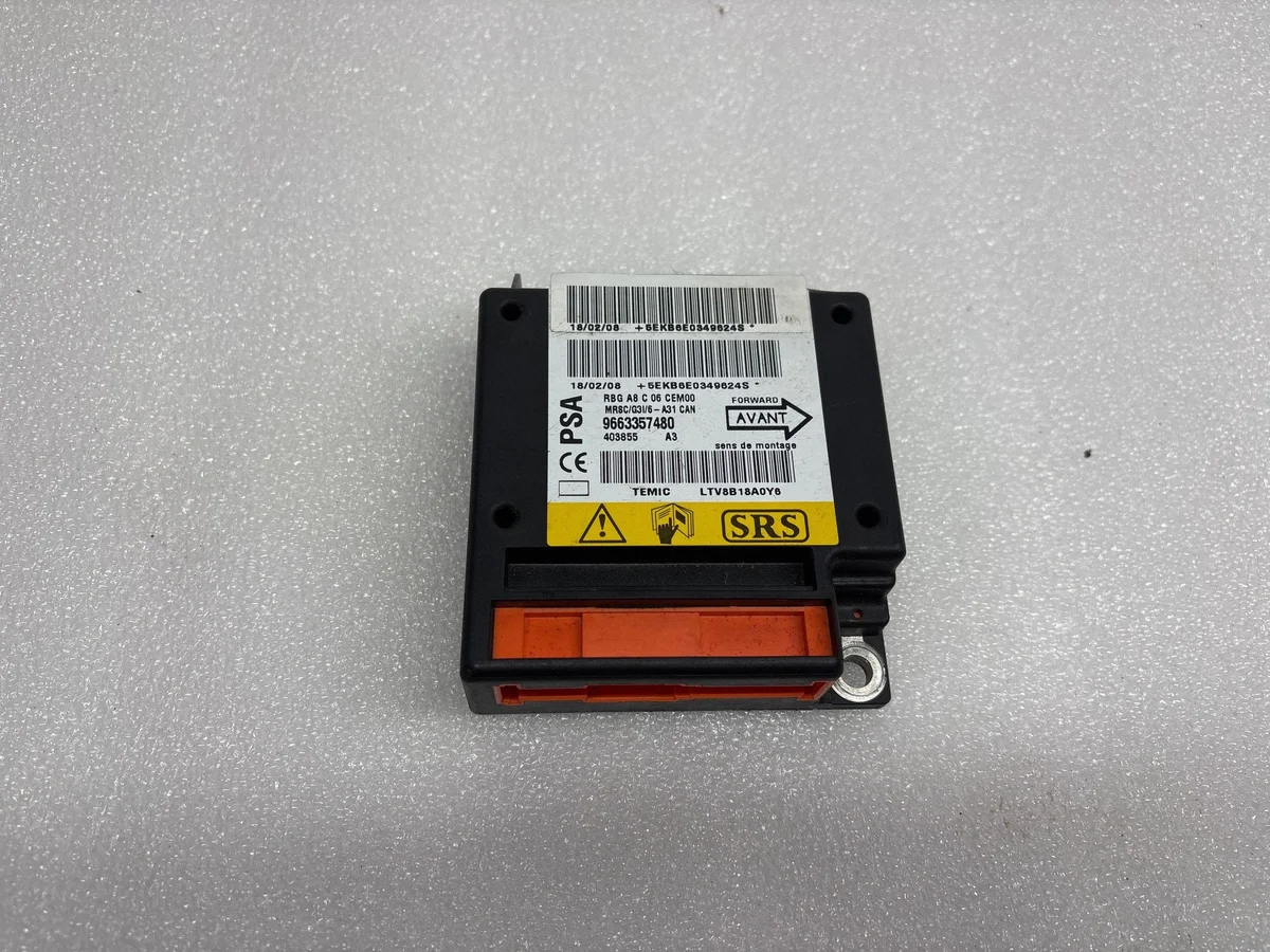 Unidade Airbag Citroen C3 9663357480