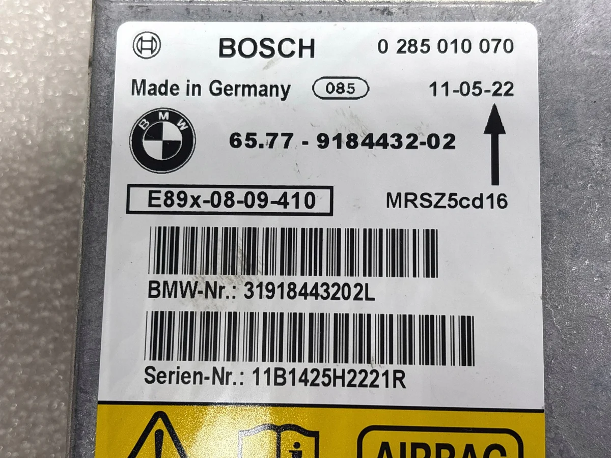 Airbag Control Module BMW X1 E84 9184432 image 6