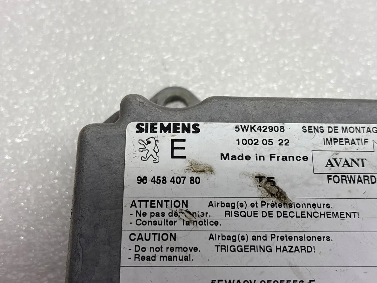 Controlador Airbag Peugeot 307 9645840780 image 6