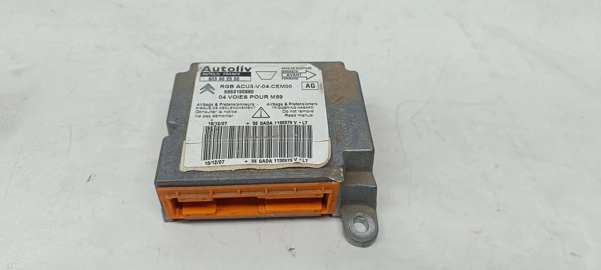 Controlador Airbag Citroen Berlingo 9653190880