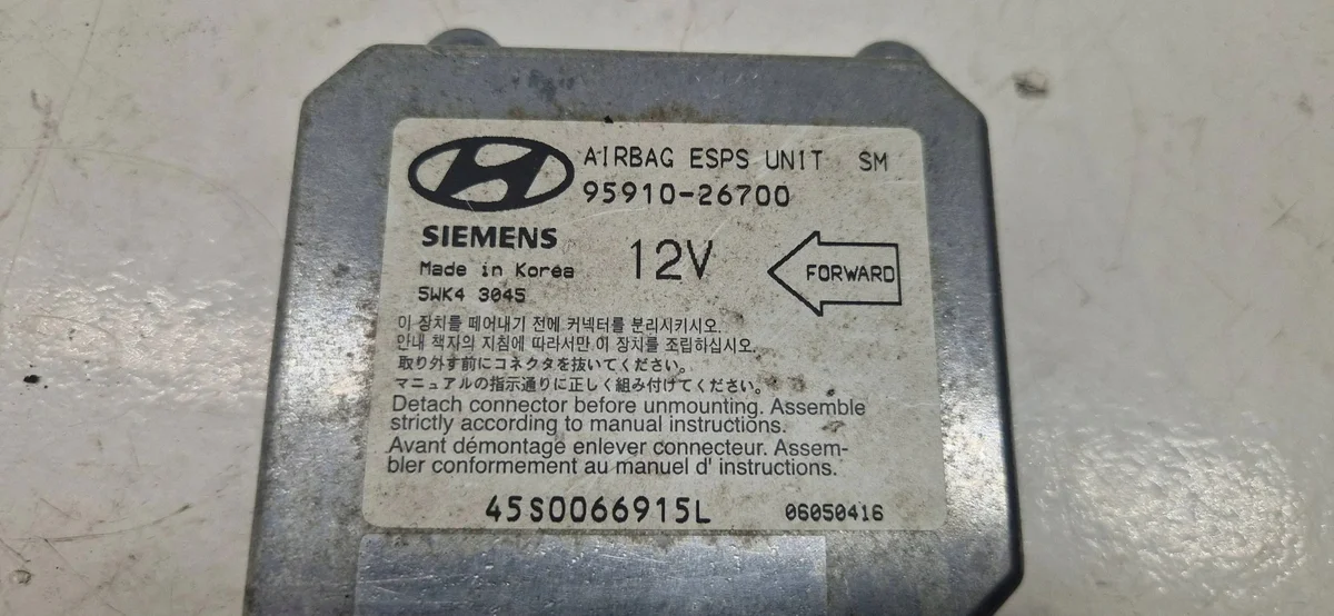 Airbag-ohjain Hyundai Santa Fe 9591026700 image 5