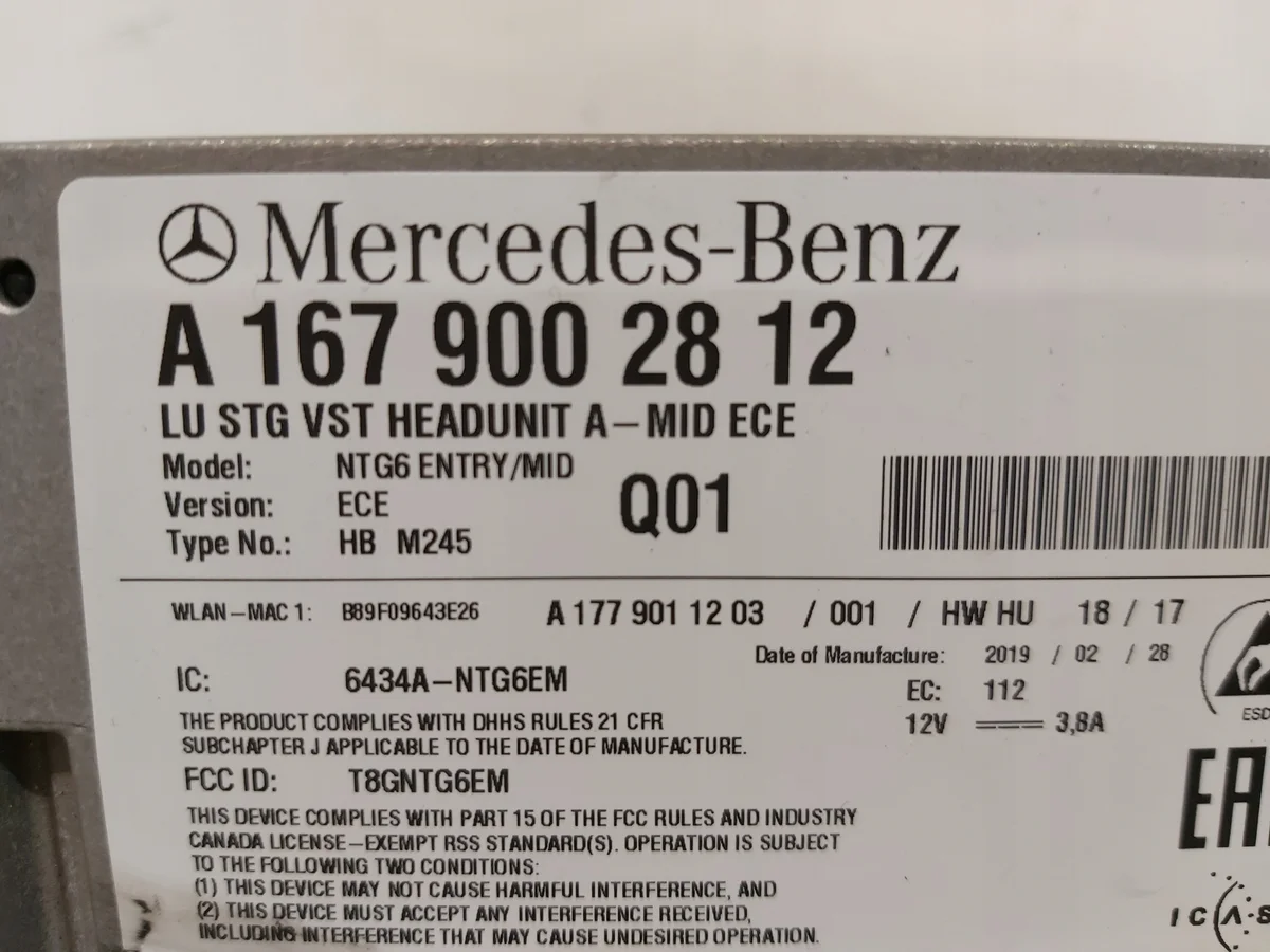 Mercedes-Benz OE A1679002812 Usado image 4