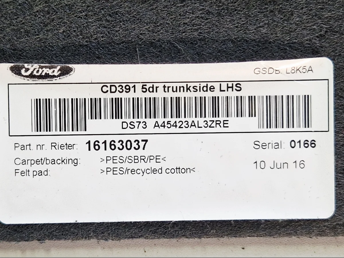 Ford Mondeo MK5 Seitenverkleidung Kofferraum Links image 3