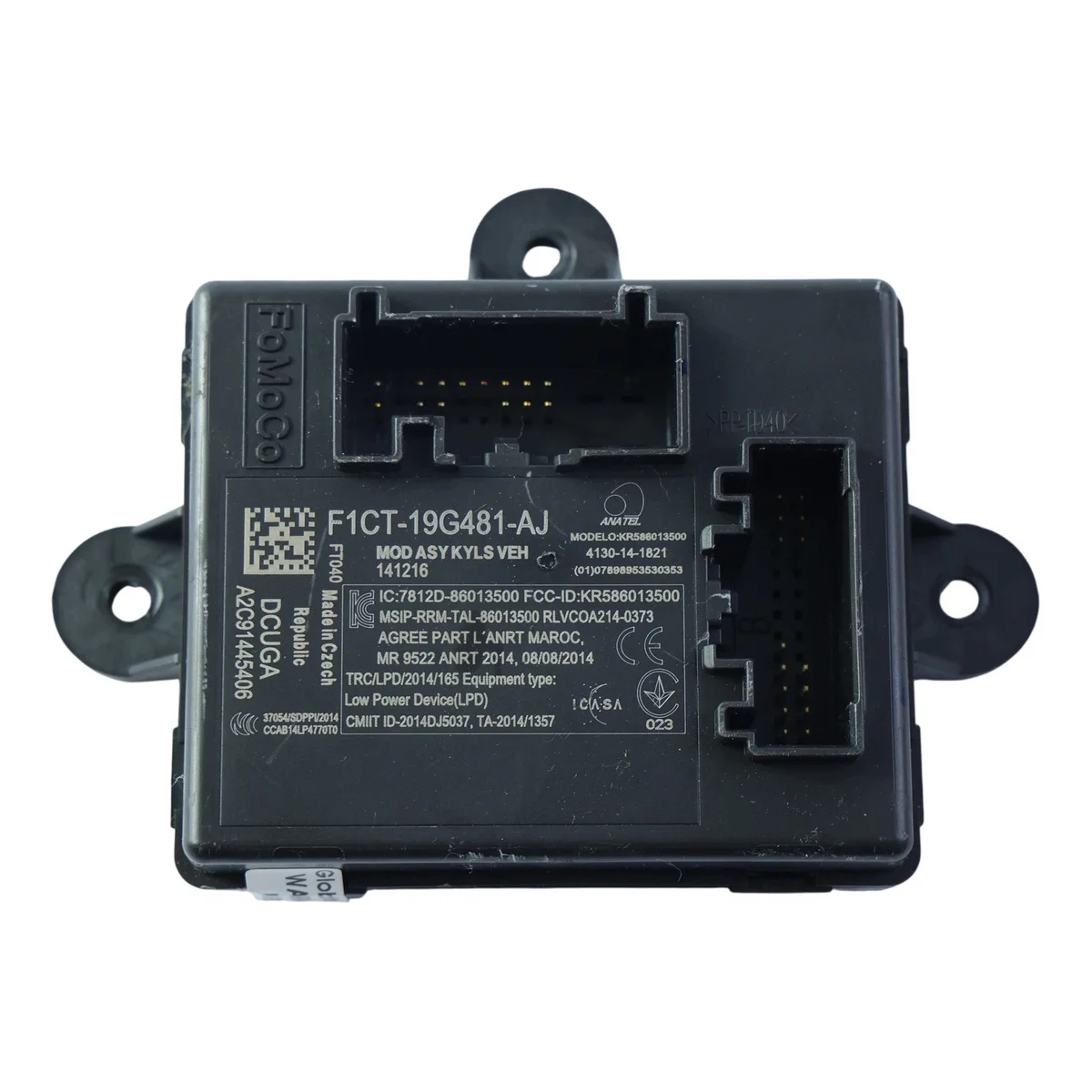 Ford Kuga Mk2 Módulo Keyless Entry F1CT-19G481-AJ