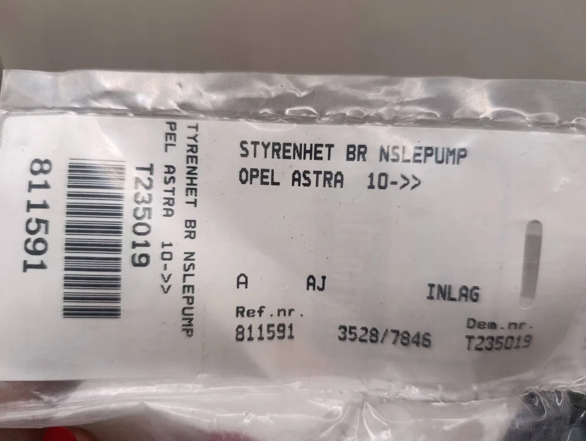 Modulo pompa carburante Opel OE 20831727