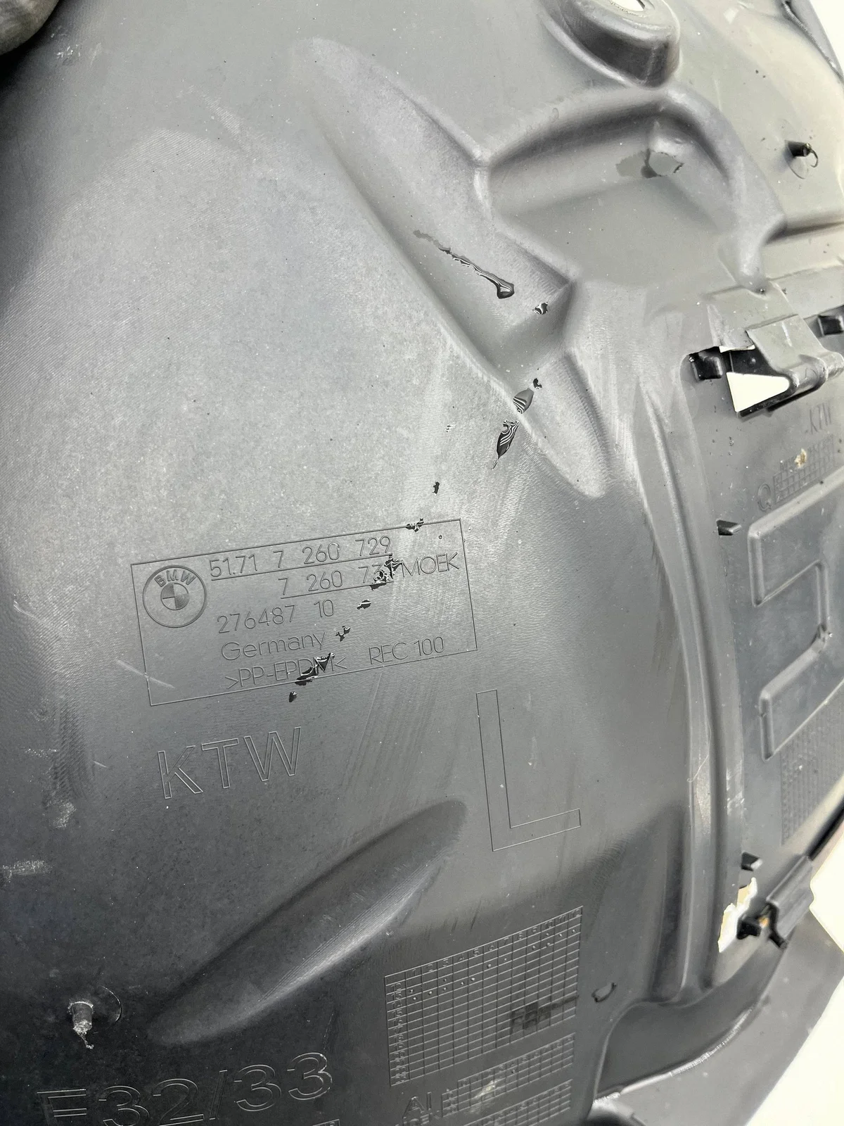 BMW 4 F32 F33 F36 Radkasten Links Vorne image 4