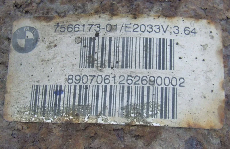 Bakre differential BMW E90 E92 E93 3.64 image 7