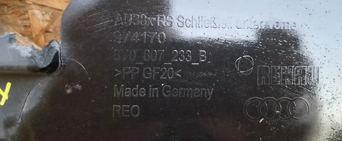 Audi RS3 Front Bumper Undertray 8Y0807233B image 6