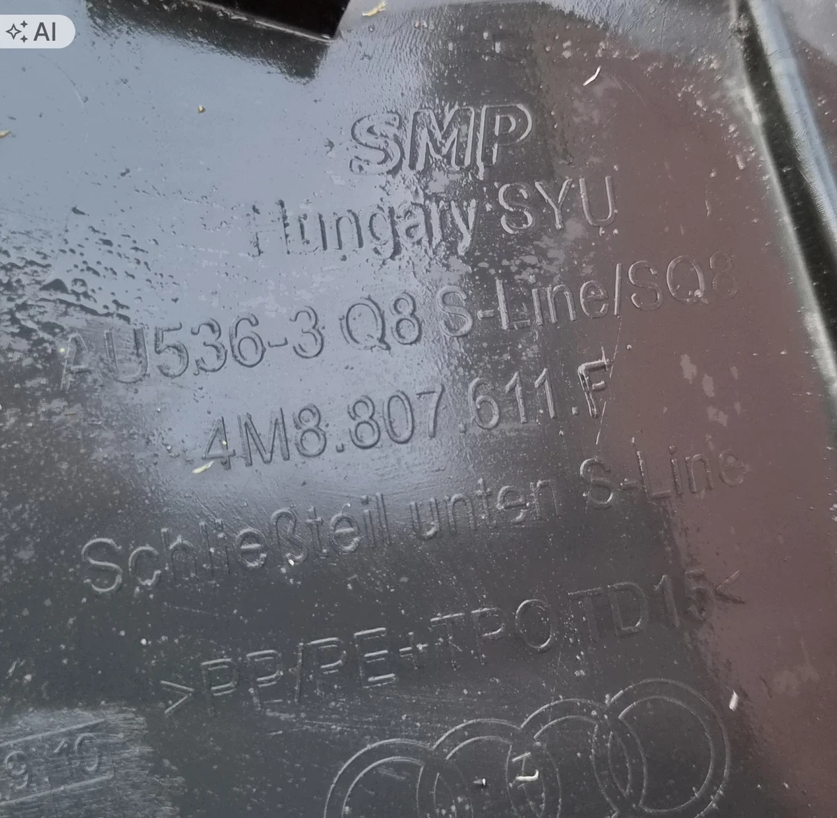 Audi Q8 S-LINE 4M8807611F - Plaque de protection image 4