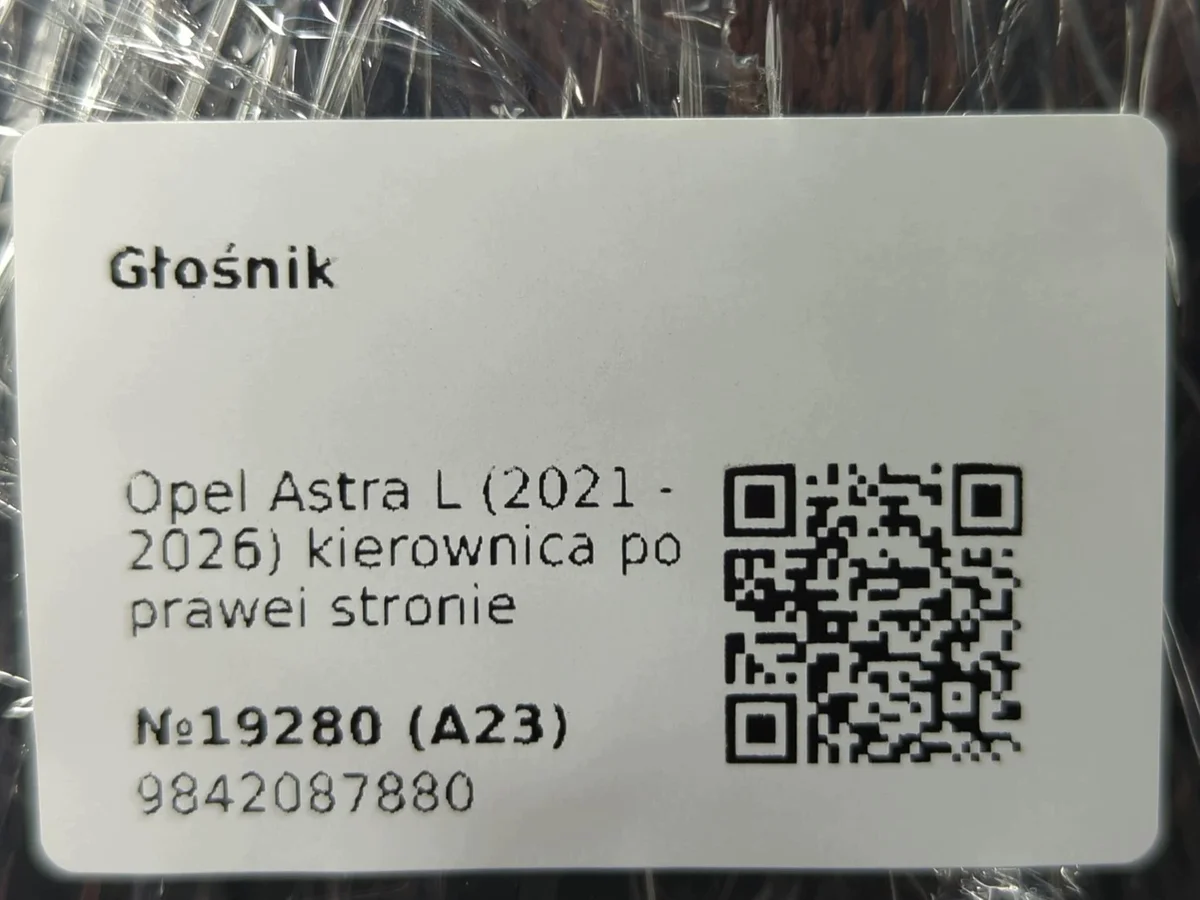 Luidspreker Opel Astra L (2021-2026) 9842087880 image 4
