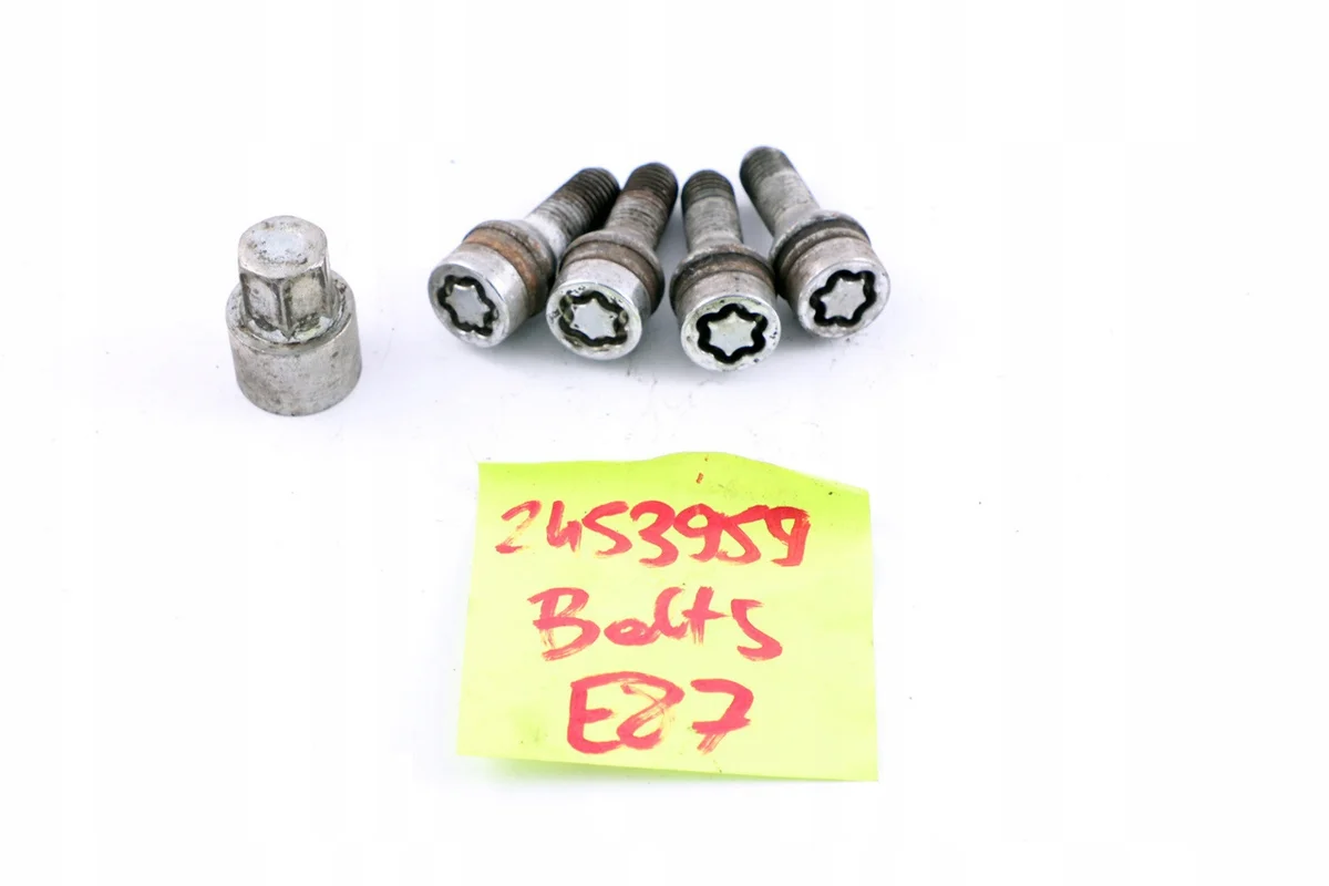BMW E60 E87 E90 Tornillos Antirrobo Ruedas OE image 8
