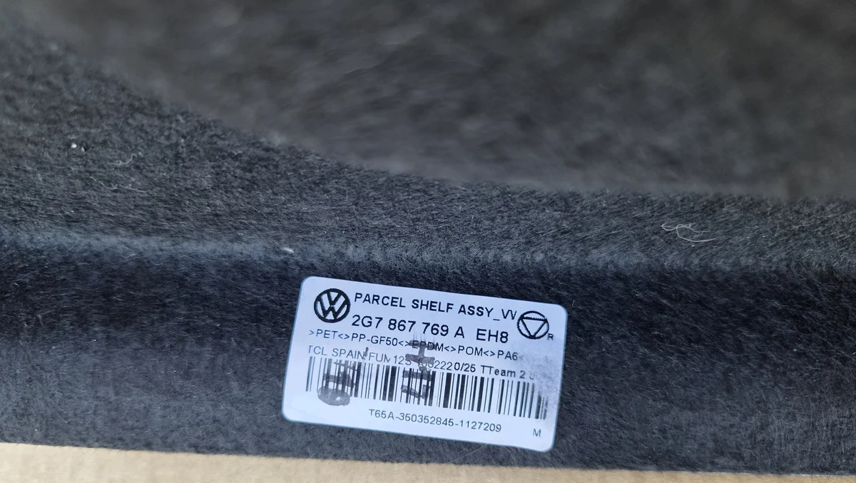Étagère de coffre VW Taigo 2G7867769A image 3