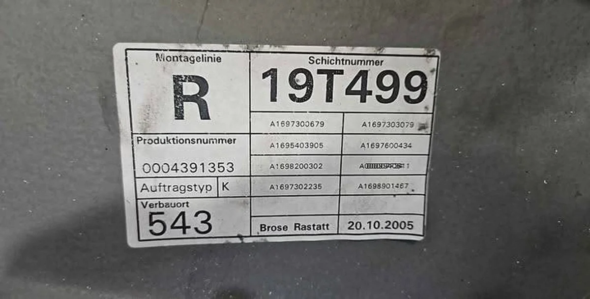 Ruitmechanisme Mercedes B W245 Rechts Achter image 4