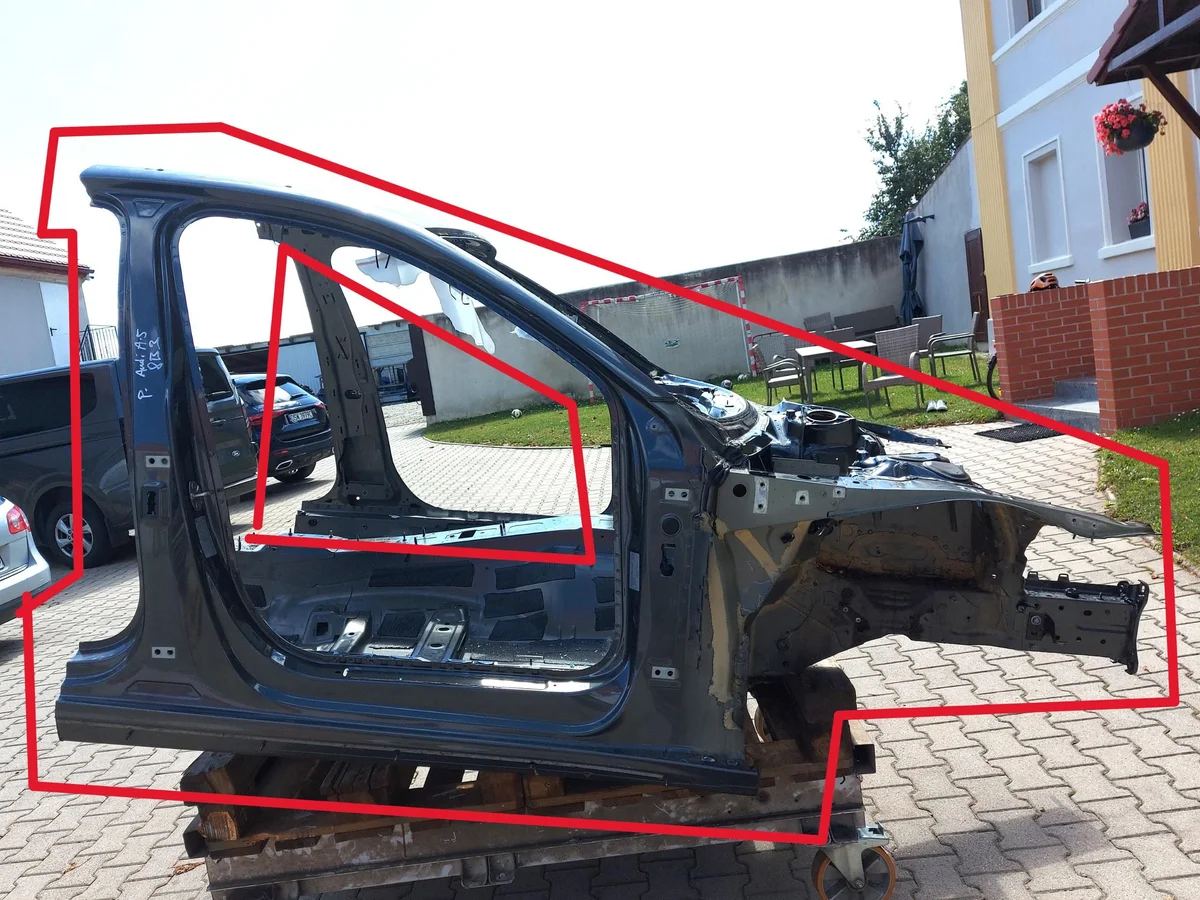 Audi A5 8B3 B10 Avant Coluna Direita Usada