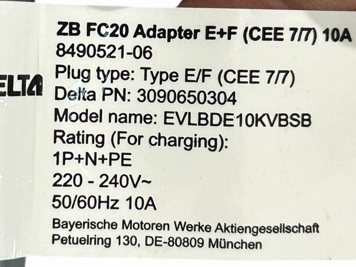 BMW iX Charging Cable 8490521 Used image 10