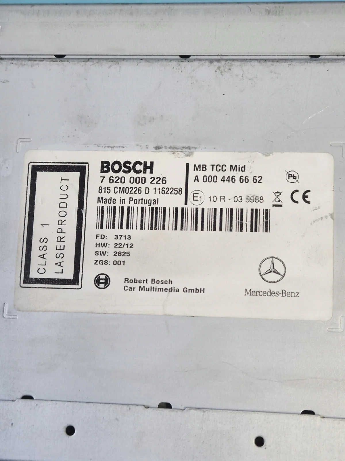 Radio Mercedes A0004466662 A0004467662 Käytetty image 4